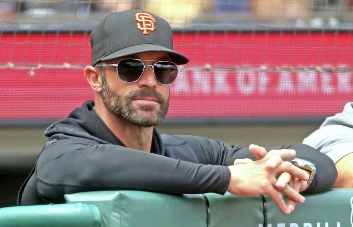 Manager Gabe Kapler watches as the Giants lose to the White Sox at home on Sunday.