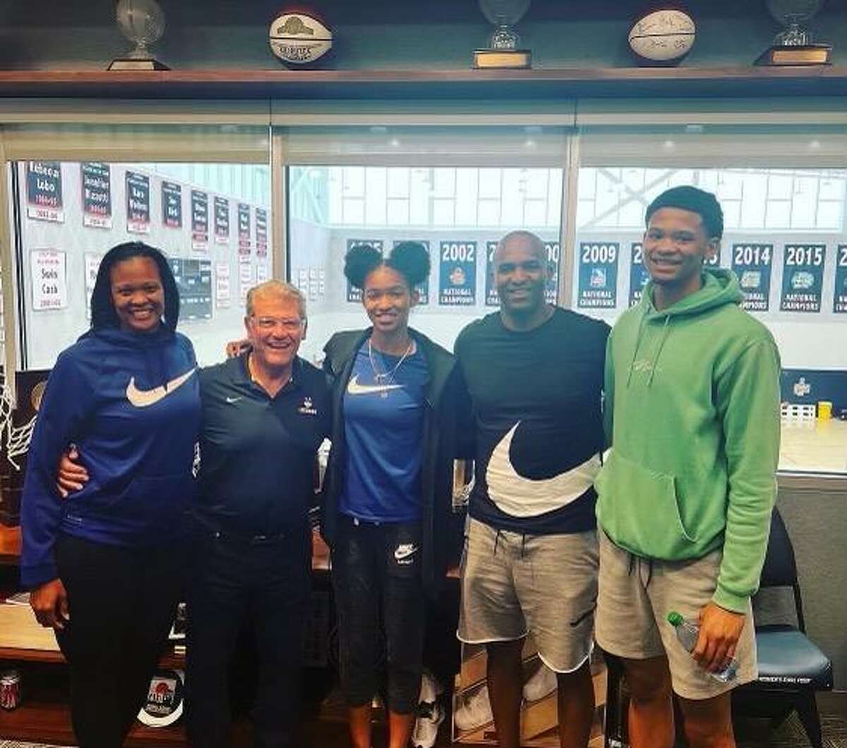 Qadence Samuels on her unofficial visit to UConn on June. It was hearing UConn coach Geno Auriemma repeat the words of her late grandmother that helped convince Samuels that Storrs was where she needed to be.