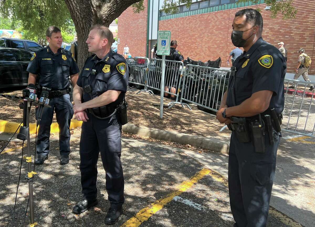 James Jones, executive assistant chief for the Houston Police Department, explains how officers have prepared to keep people safe during Freedom Over Texas on July 4, 2022.