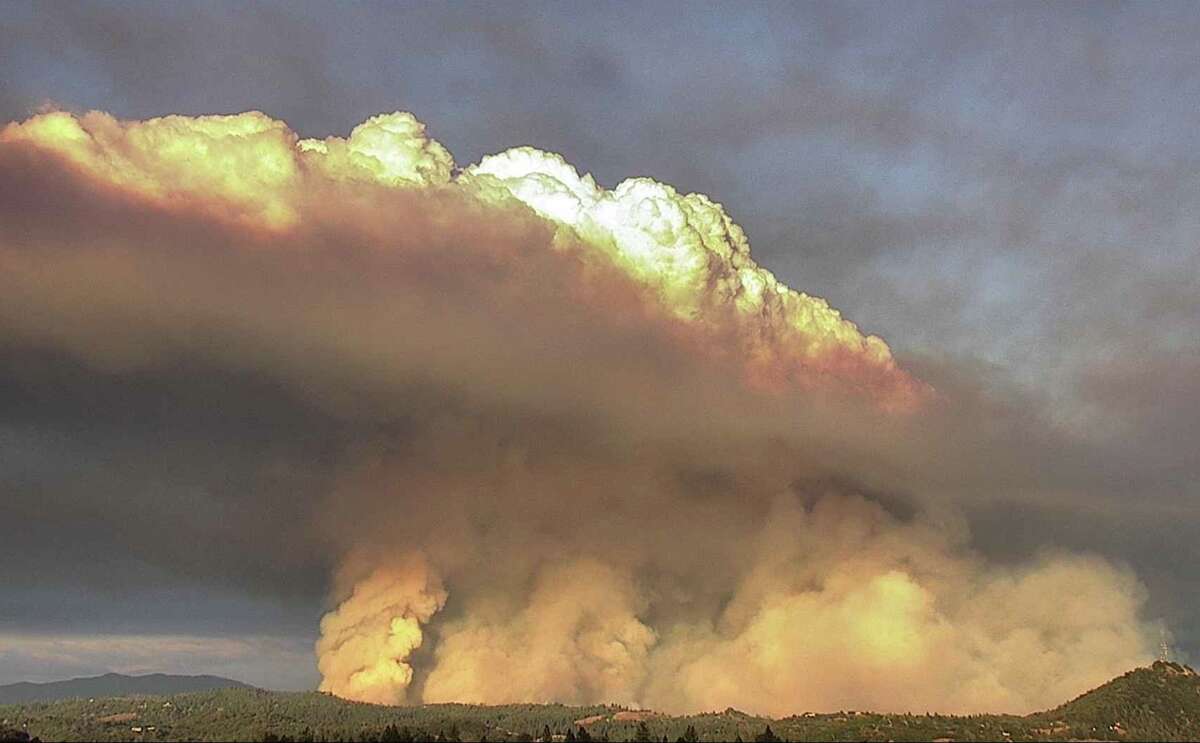 The Electra Fire burns in Amador County on July 4, 2022.