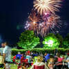Thousands of people gather to celebrate the Fourth of July, eat food and watch fireworks on July 4, 2022 by Dow Diamond in Midland.
