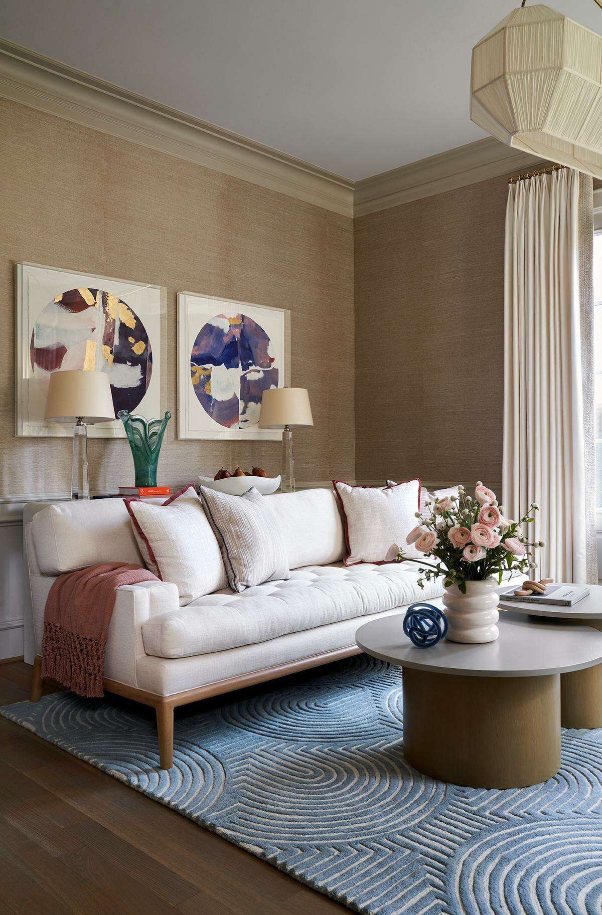 Tiffany Nguyen loves the style of Palecek furniture, and added a pair of the brand’s chairs to the formal living room.