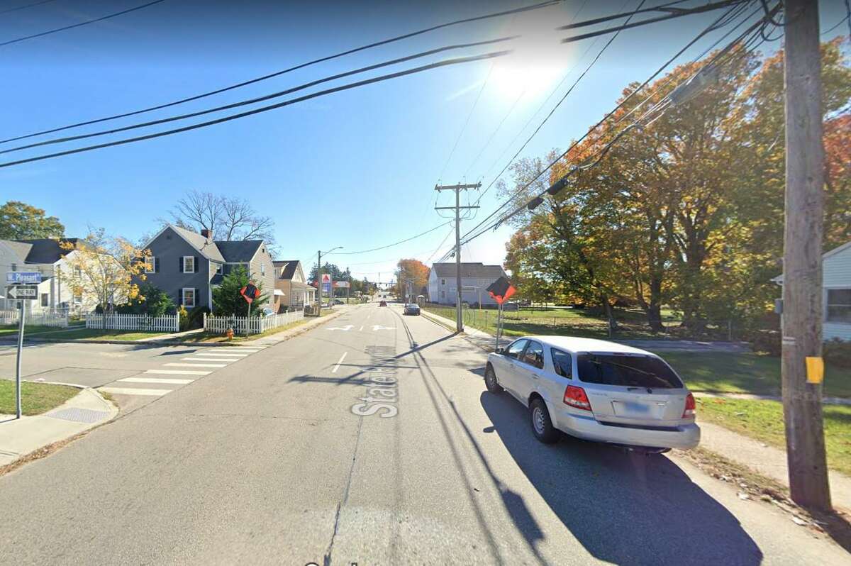 The intersection of Colman Street and West Pleasant Street in New London, Conn. City police said a man was found in the area with injuries after reports of a shooting on Tuesday, July 5, 2022. He was transported to a local hospital where he later died.