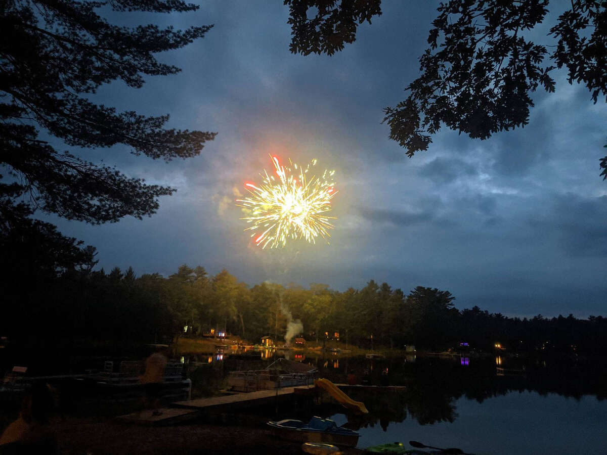 Communities throughout Lake County brought out their patriotic best and went all out to celebrate America's birthday this past weekend. Fireworks are launched over Little Star Lake.