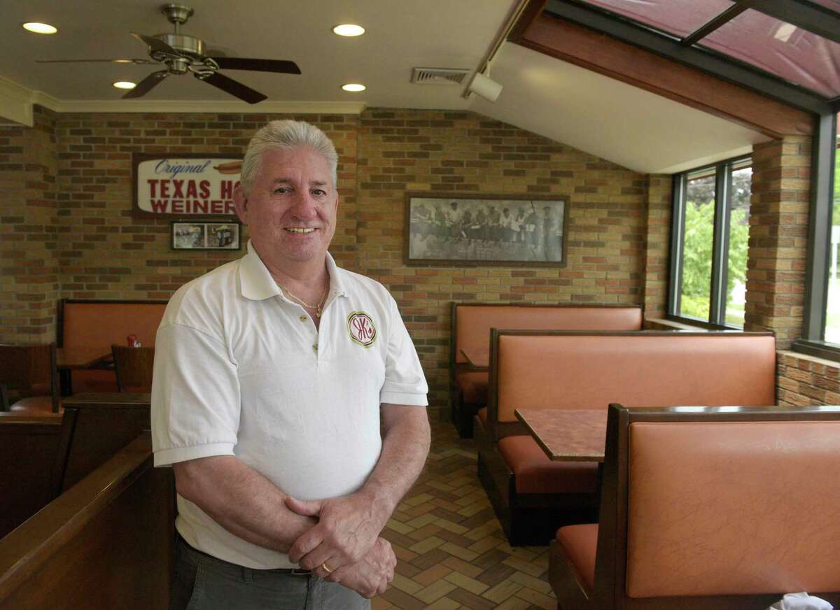 Peter Koukos Co-Owner of JK’s Original Texas Hot Weiner's a family-run restaurant for four generations. Tuesday, July 5, 2022, Danbury, Conn.