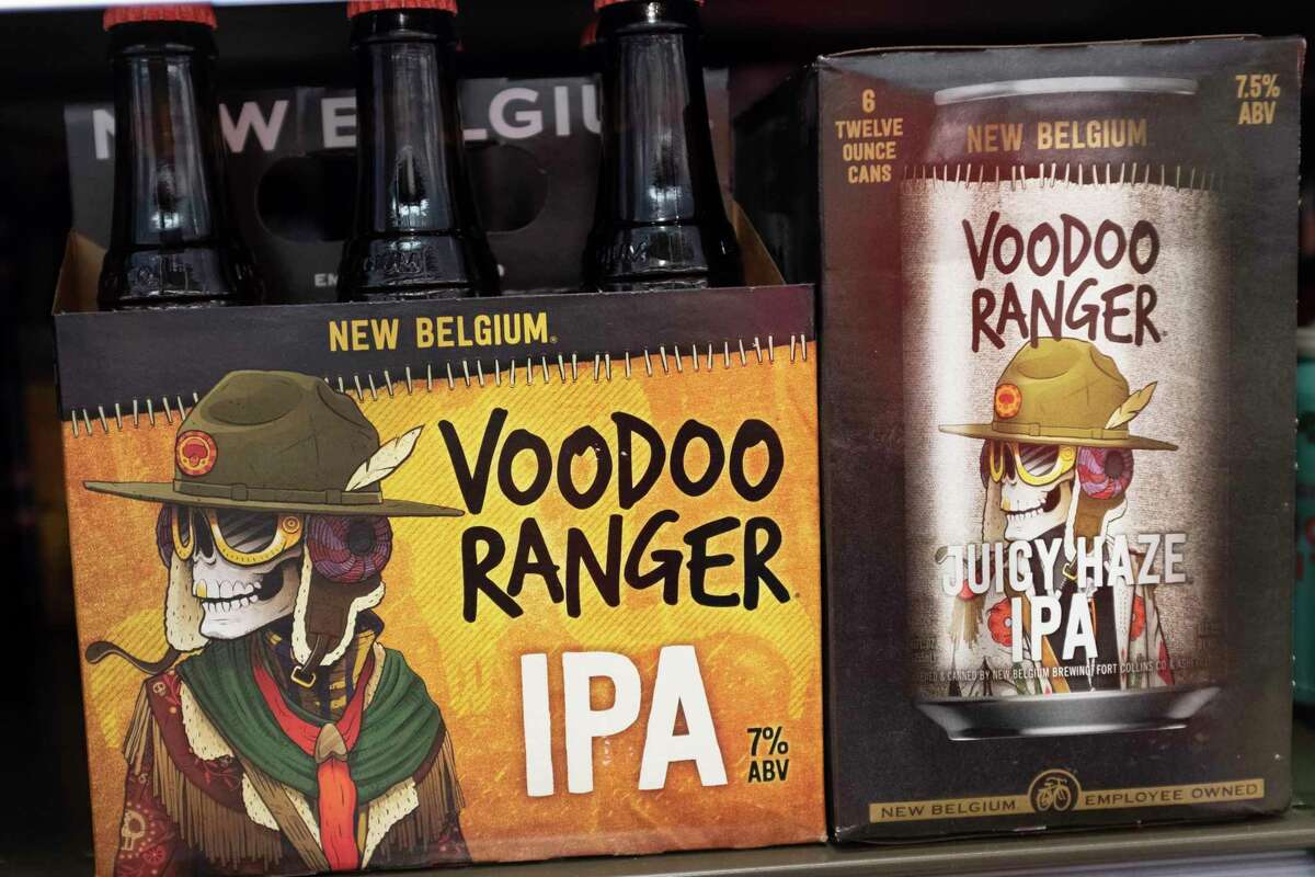 New Belgium Brewing Co.’s Voodoo Ranger IPA. The Colorado brewery has released advertisements for a water park called the Voodoo Ranger IPA Action Park in Napa, but the campaign appears to be a publicity stunt.