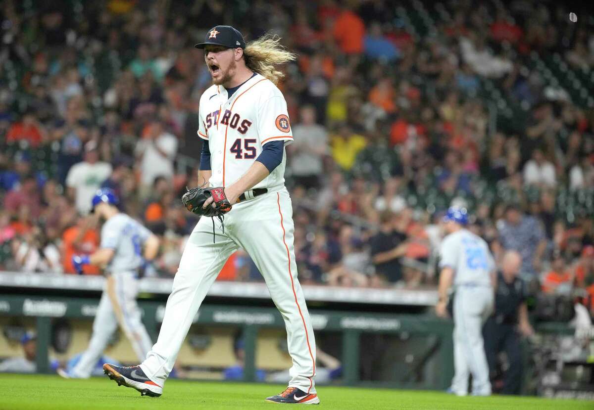 A truncated start by Cristian Javier and a short list of available relief arms forced the Astros to use Ryne Stanek for five outs and a season-high 27 pitches Wednesday.