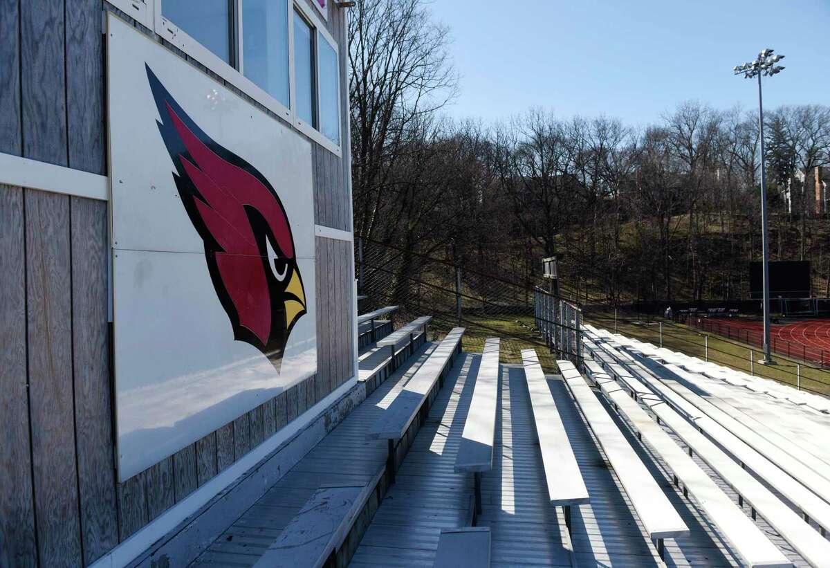 Greenwich High School's Cardinal Stadium in Greenwich, Conn., photographed on Wednesday, March 26, 2019.