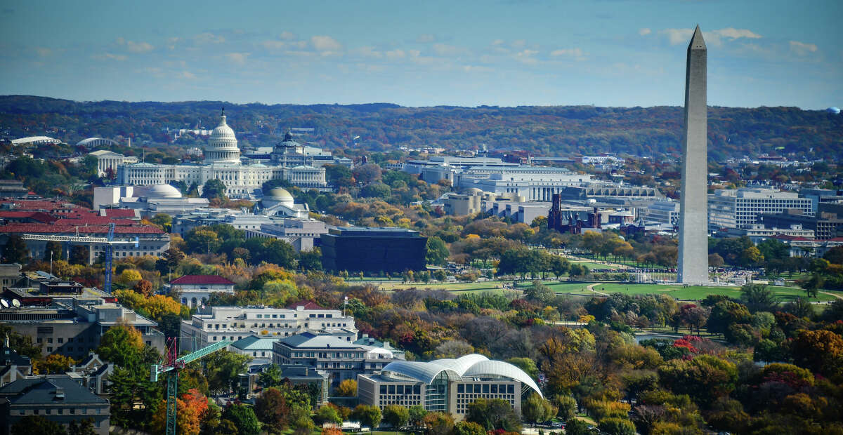 Visit the nation's capital, Washington, DC, with a stopover Sept. 29 via Frontier Airlines for $85. 
