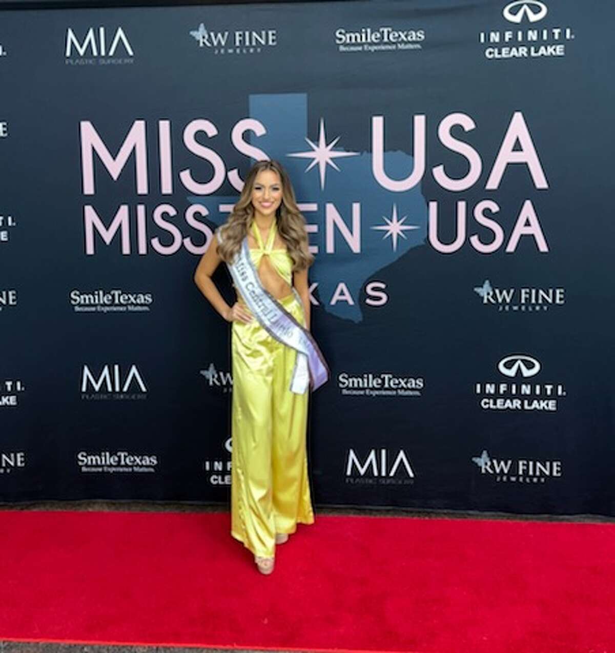 Gisela Contreras at the pageant. Images from Saturday's July 2, 2022 Miss Texas USA pageant held in Houston, Texas. 