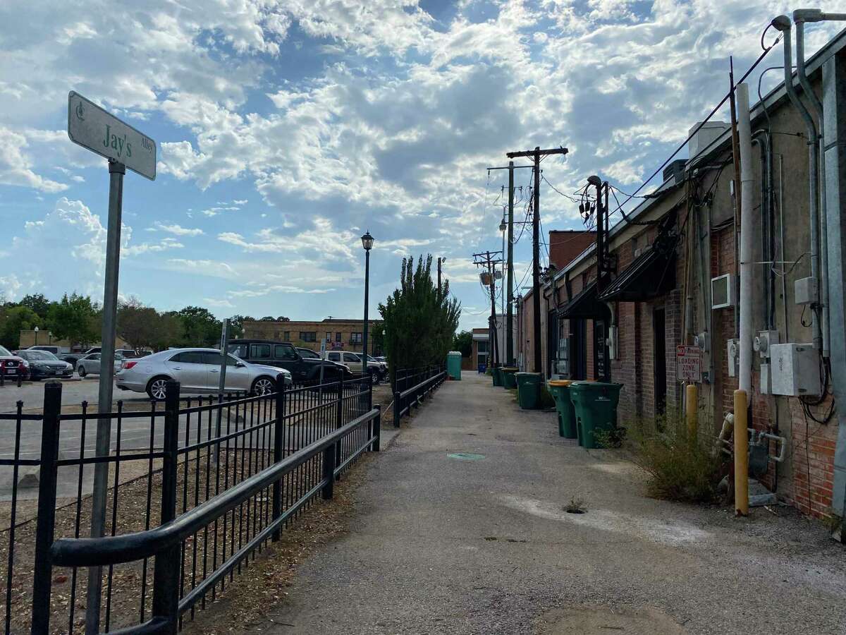 As a part of a plan to move downtown Conroe forward, utilities will be buried in three downtown alleys and pavers will be laid after the utility work is done to make for a unique pedestrian experience in the future. The future plan calls for vibrant artwork and retail opportunities within the alleys. Pictured is Jay’s Alley which runs behind Simonton Street in downtown.