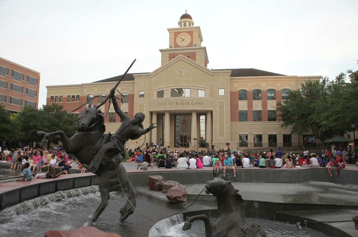 The Sugar Land Town Square Plaza is pictured in this file photo from 2013.