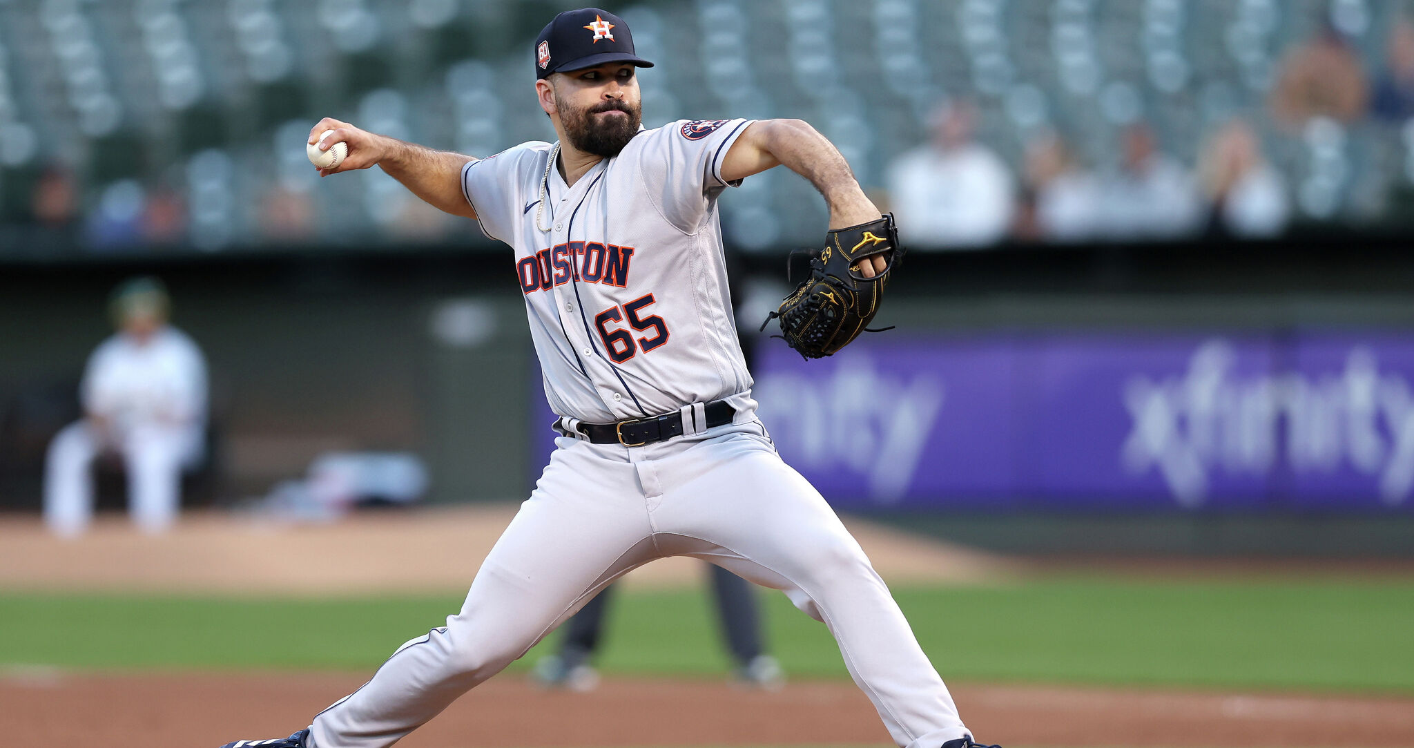 Jose Urquidy of the Houston Astros pitches during the first inning News  Photo - Getty Images
