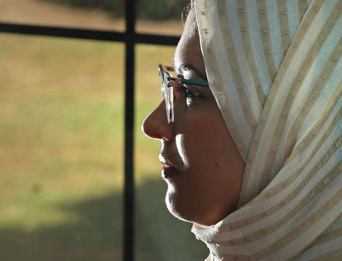 "Judge H", was an Afghan judge who prosecuted Taliban members in Afghanistan. She is pictured in Fort Worth, Texas on Friday, July 8, 2022. CREDIT: Louis DeLuca for The Houston Chronicle B6414885734Z.1