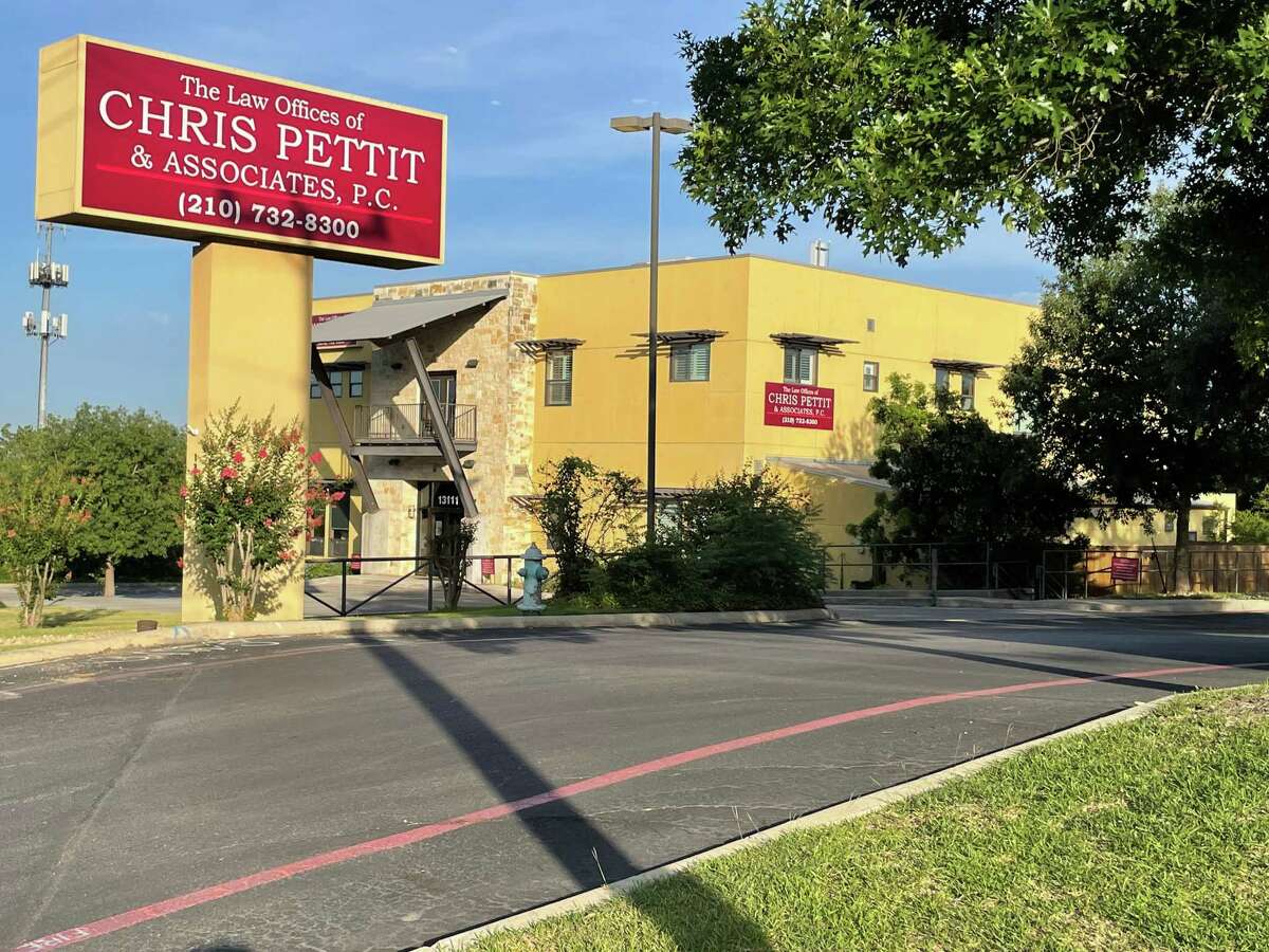 Before filing for bankruptcy, former attorney Christopher “Chris” Pettit operated this law office at 13111 Huebner Road in San Antonio.
