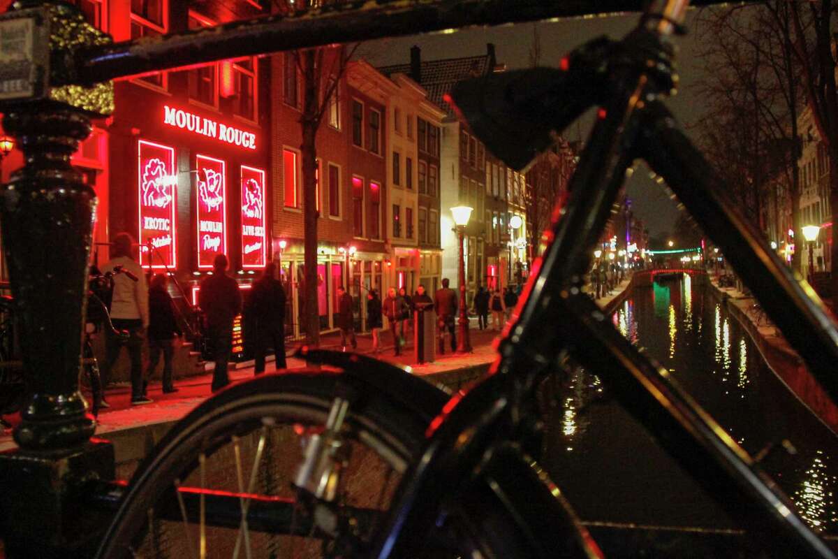 The Moulin Rouge in Amsterdam's Red Light District