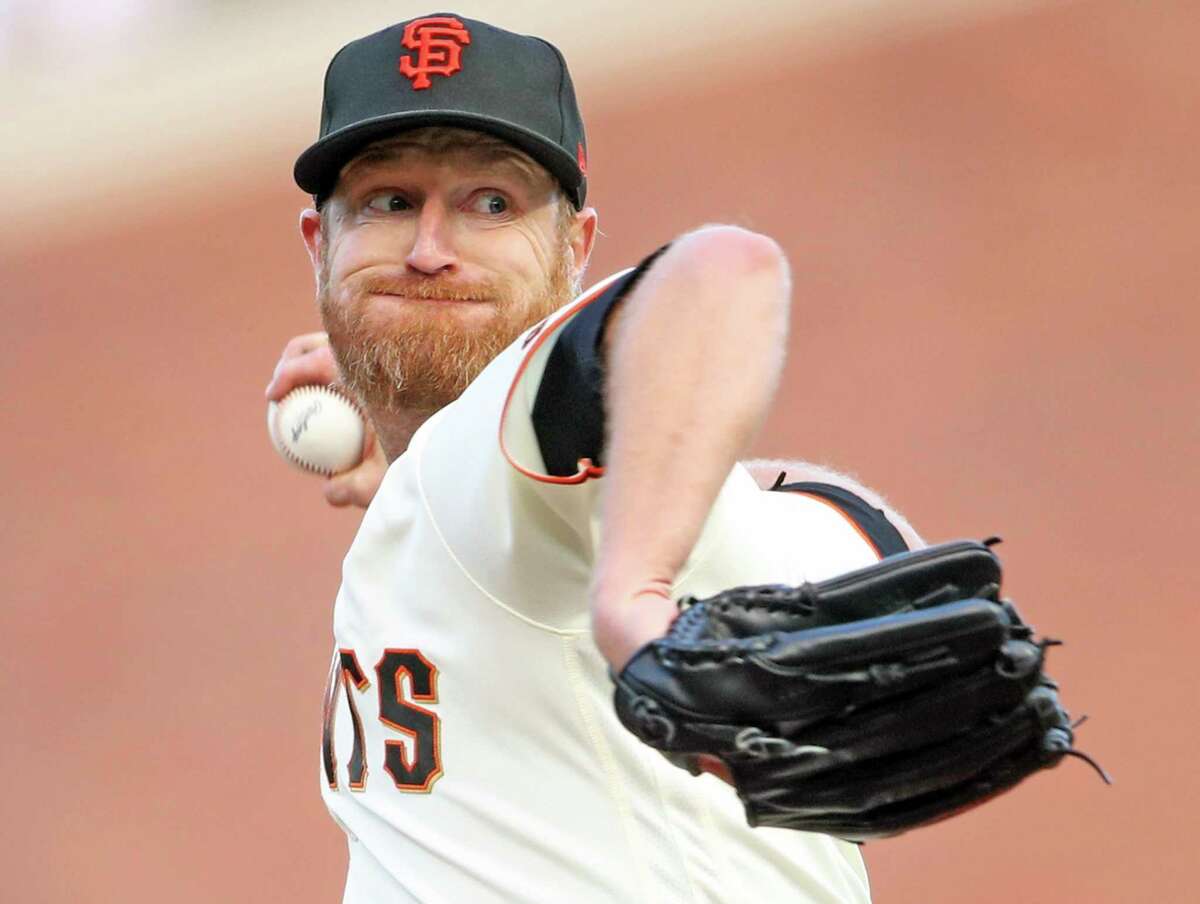 San Francisco Giants’ Alex Cobb delivers in 2nd inning against Arizona Diamondbacks during MLB game at Oracle Park in San Francisco, Calif., on Monday, July 11, 2022.