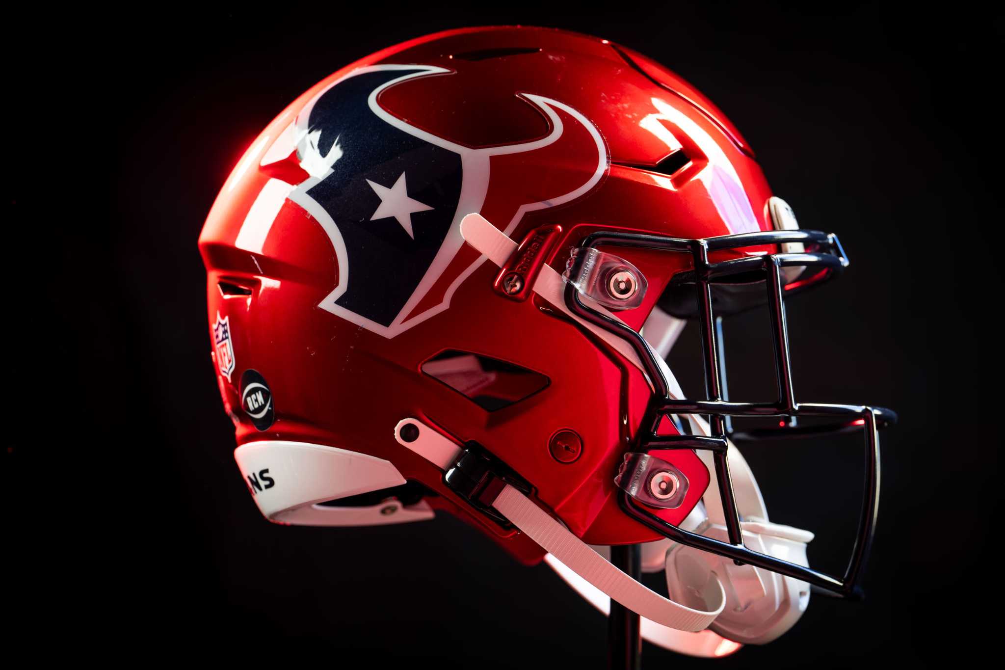 Texas will wear red helmets three times, the most allowed by NFL