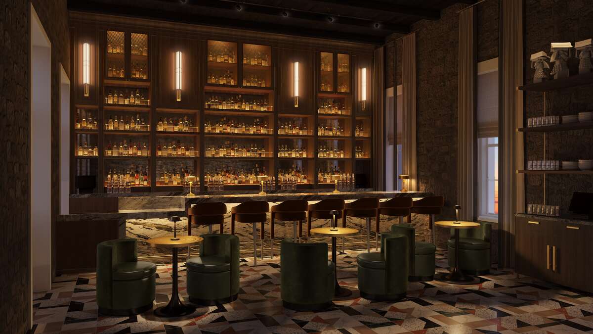 Guests can enjoy the bar located in the historic German structures that will be transformed into suites.