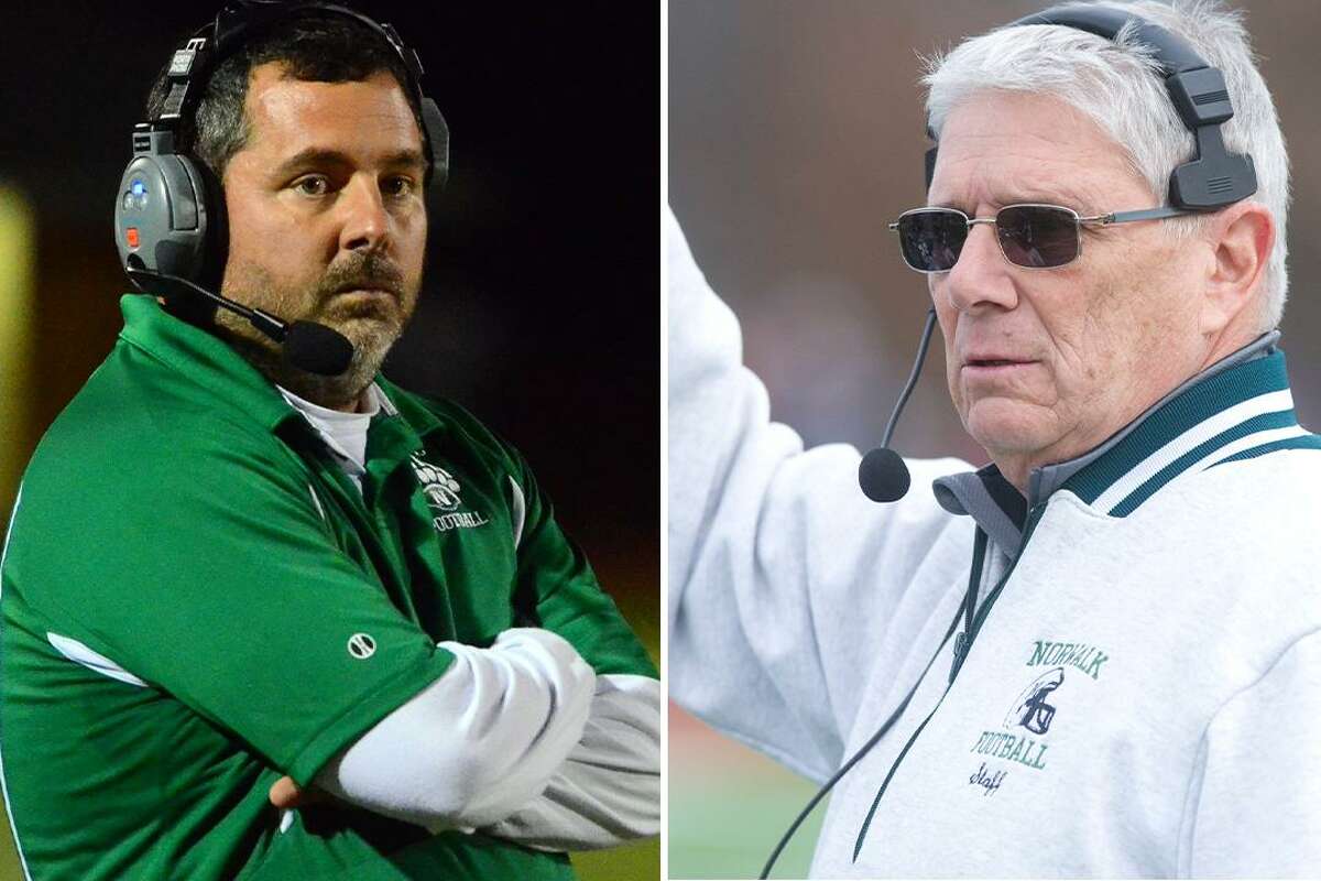 Sean Ireland and Pete Tucci are returning to coach the Norwalk football team together this fall.