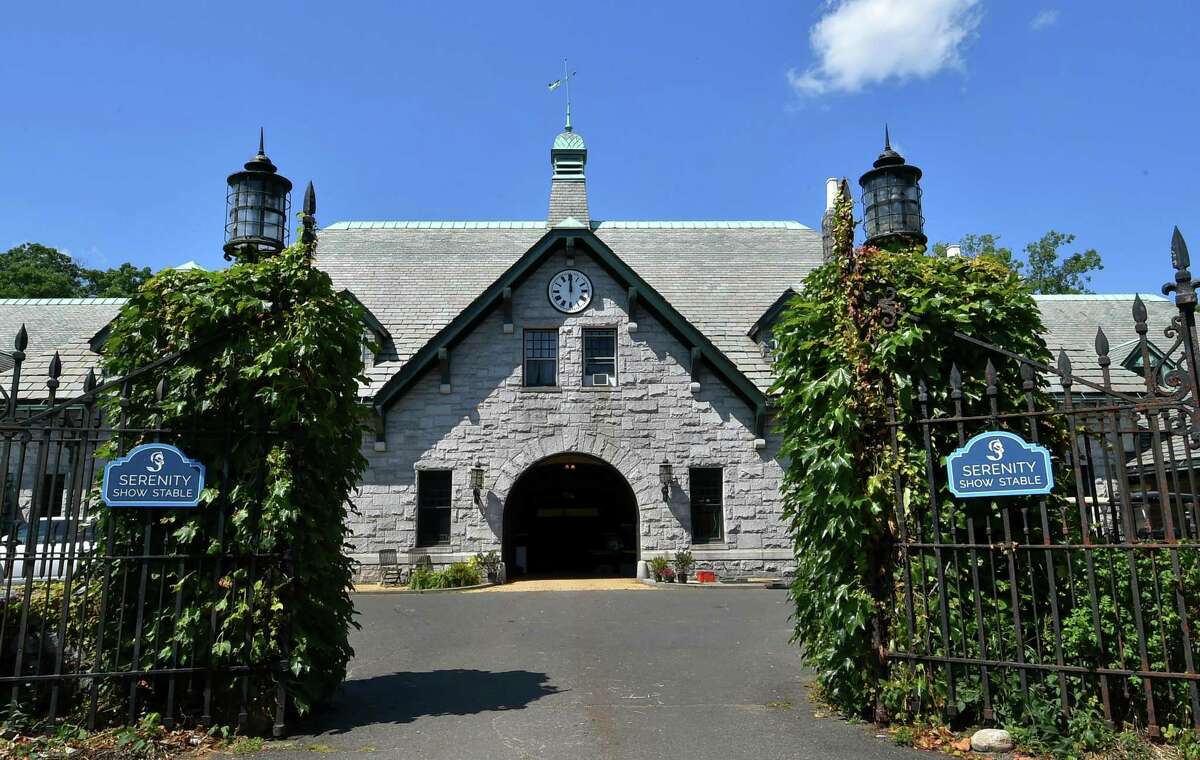 A view of Serenity Show Stable on Great Island in Darien, Conn., on Thursday June 29, 2022. Jennifer Leahy, a real estate agent who sold the property to the town, gave a tour of the land.