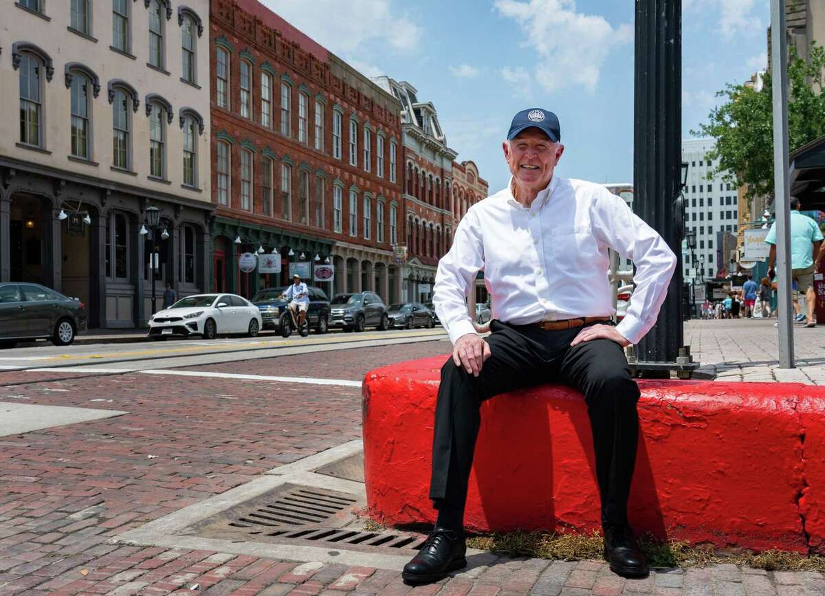 Galveston Mayor Craig Brown stands in The Strand, Tuesday, July 12, 2022, in Galveston.