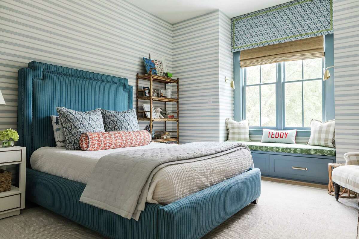 An example of a "big-kid room," the room for young kids when they age out of a nursery. Design by Katie Davis Design.