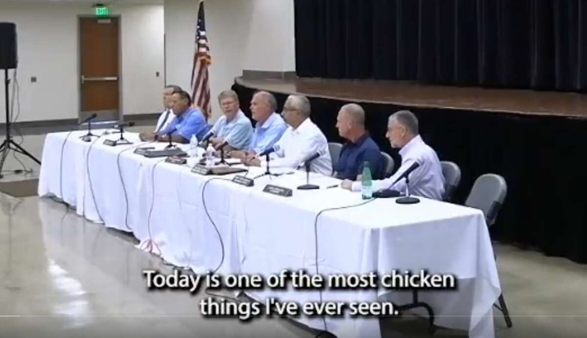 Uvalde Mayor Don McLaughlin and City Councilman Ernest "Chip" King III blasted media as "chicken" and "chickens--t" for releasing video from the May 24 shooting at Robb Elementary showing the delayed officer response to gunman Salvador Ramos.