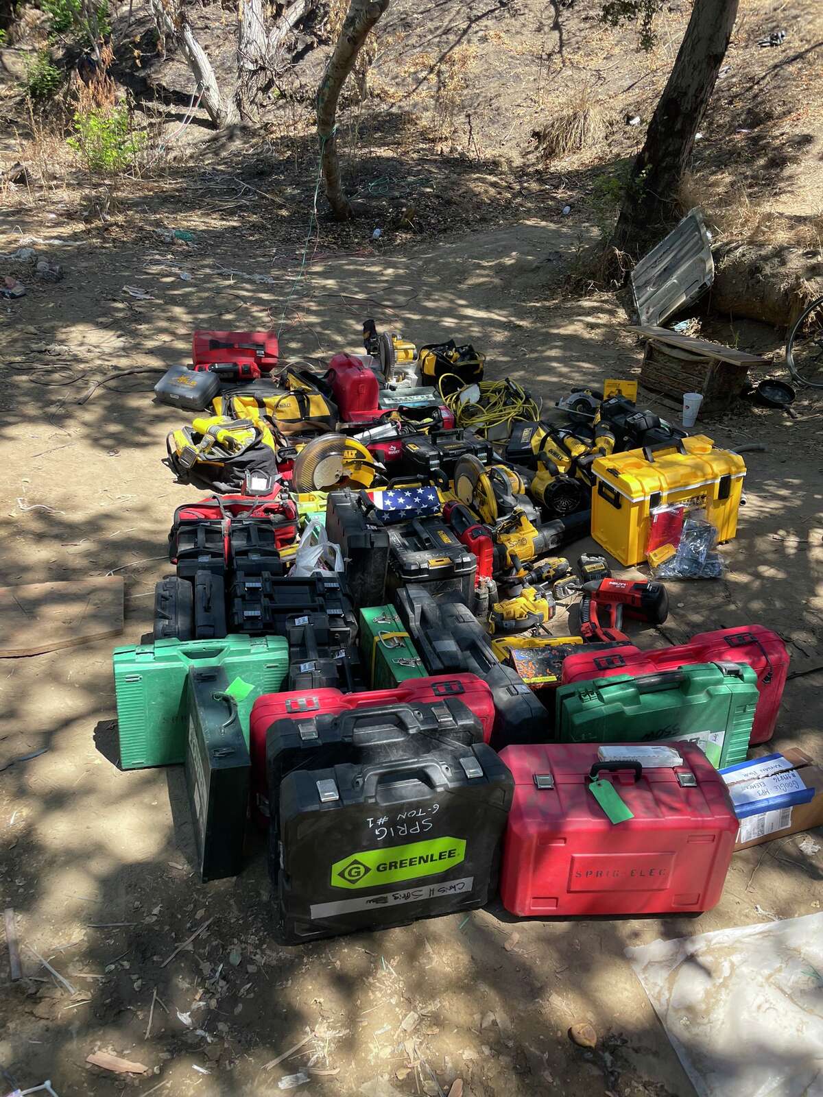 The San Jose Police Department discovered a bunker in an encampment.