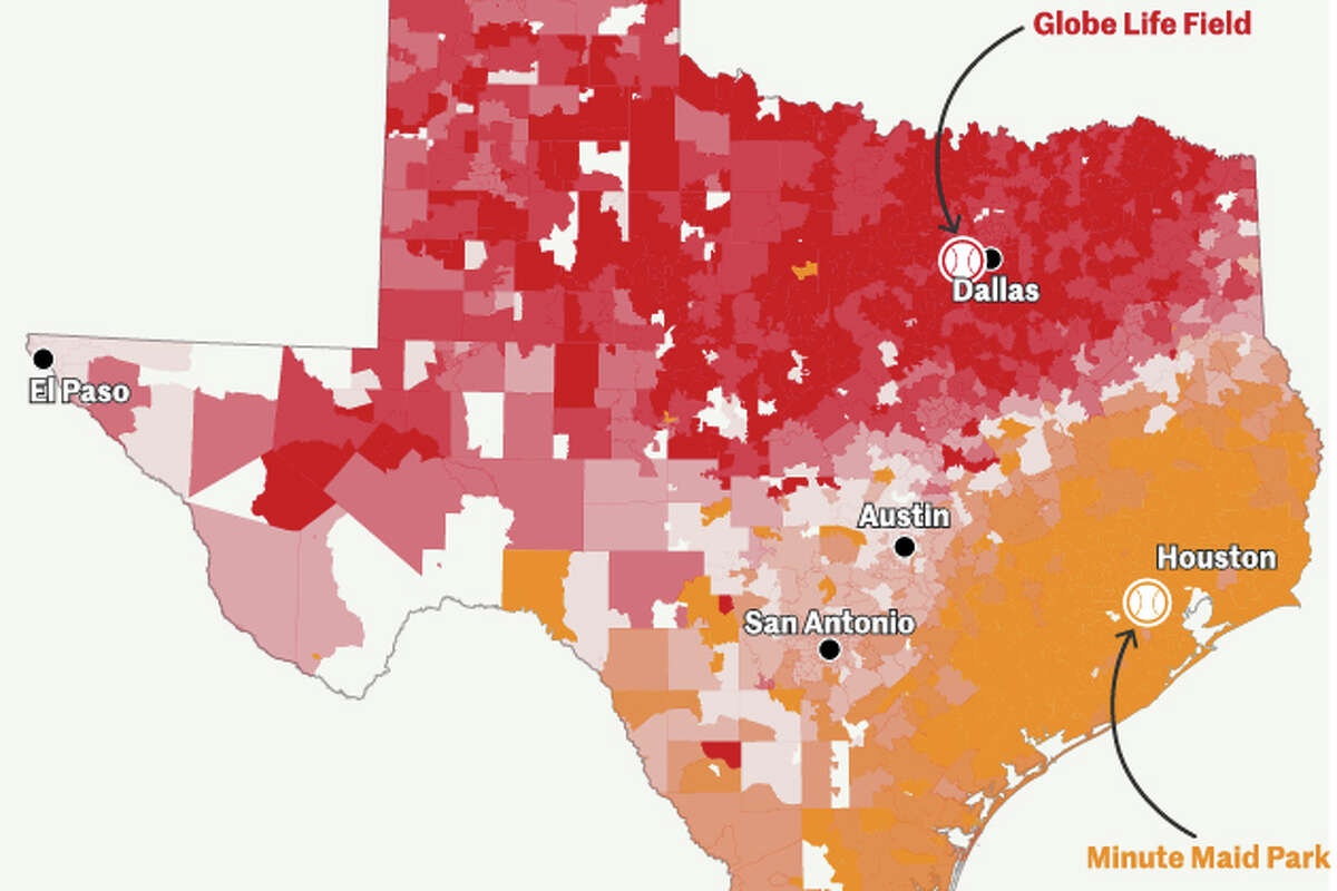 Astros vs. Rangers: Who’s more popular in your area?
