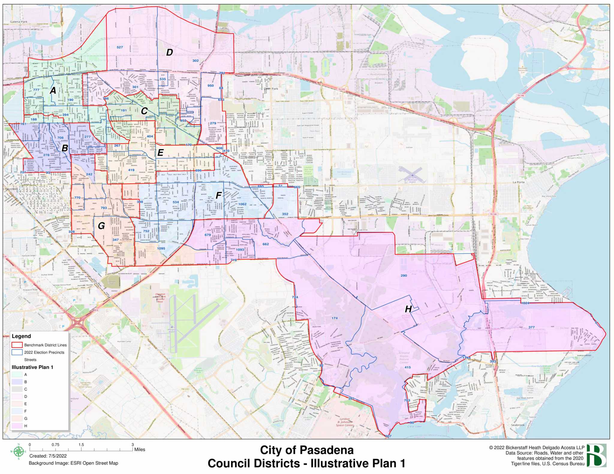 Pasadena council gives initial OK to district boundary changes