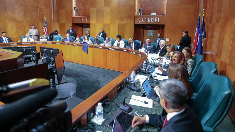 Houston's City Council, pictured here in April, is seeking public input on its redistricting plan.
