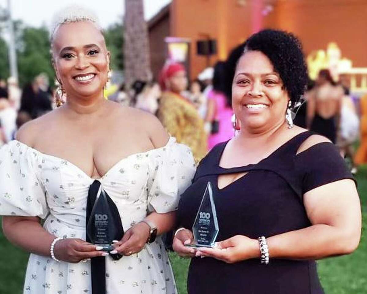 From left, Middletown Public Schools educators Karen Bernard, the Beman Middle School 21st Century Afterschool Program coordinator; and high school Assistant Principal Dawn Brooks are among this year’s 100 Women of Color honorees.