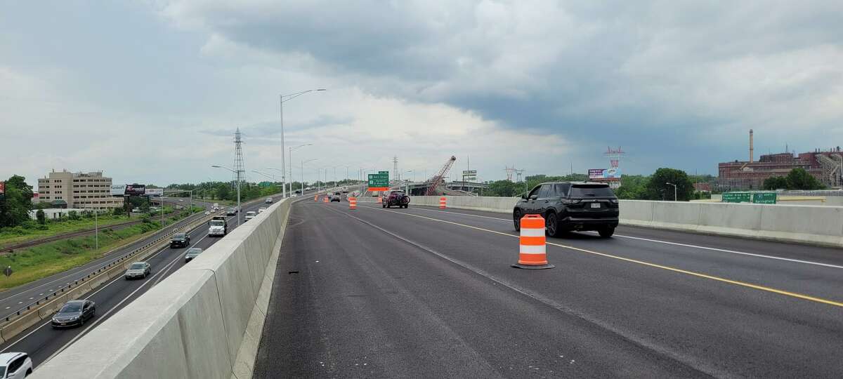 The new Exit 29 from Interstate 91 to the Charter Oak Bridge in Hartford.