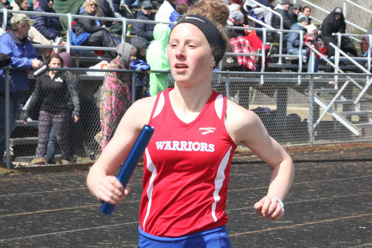 Sarah Story was a valuable runner in relay races for Chippewa Hills.