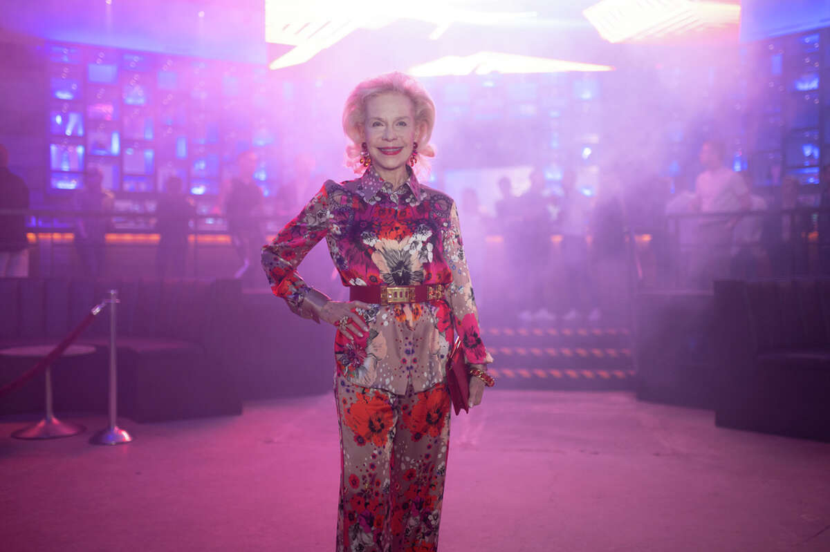 Lynn Wyatt on the dance floor at the reopening of South Beach nightclub in Montrose, July 13, 2022.