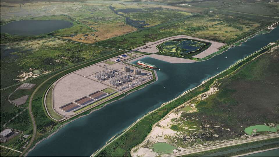 A rendering of Port Arthur LNG