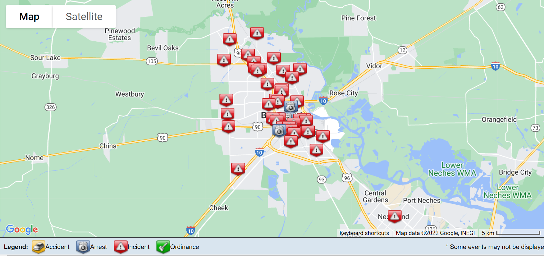 Beaumont crime Map shows latest thefts assaults and more