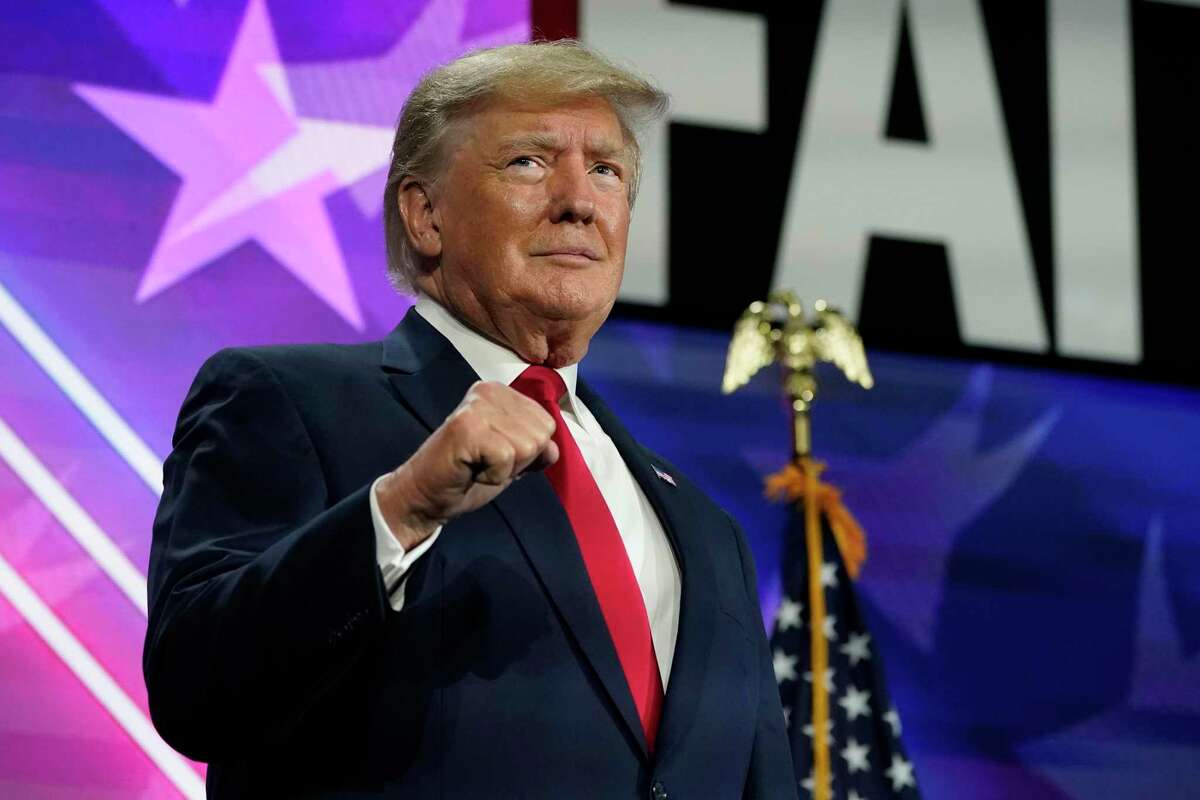 Former President Donald Trump speaks at the Road to Majority conference June 17, 2022, in Nashville, Tenn.