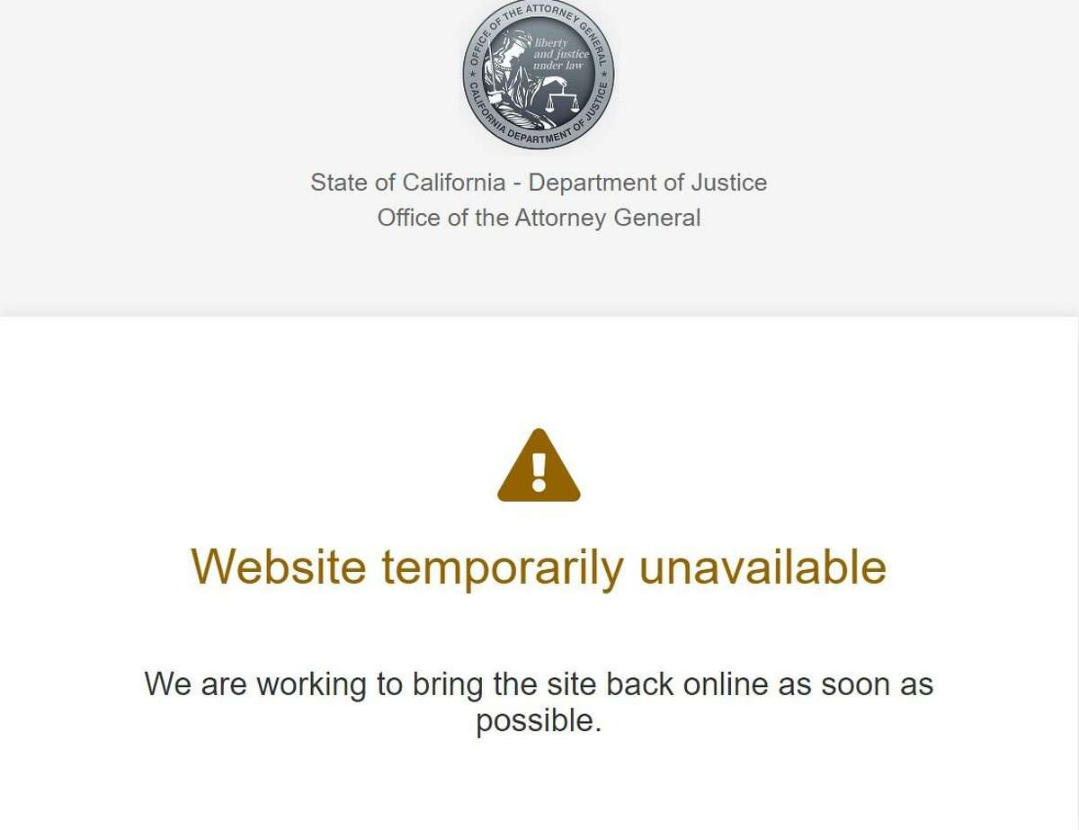 The California Department of Justice's OpenJustice web portal remained down on July 14, 2022, more than two weeks after it was taken down following a data breach.