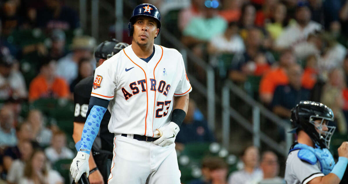The Astros could use the return of Michael Brantley and his bat but the team can't count on how he will fare after a shoulder injury.
