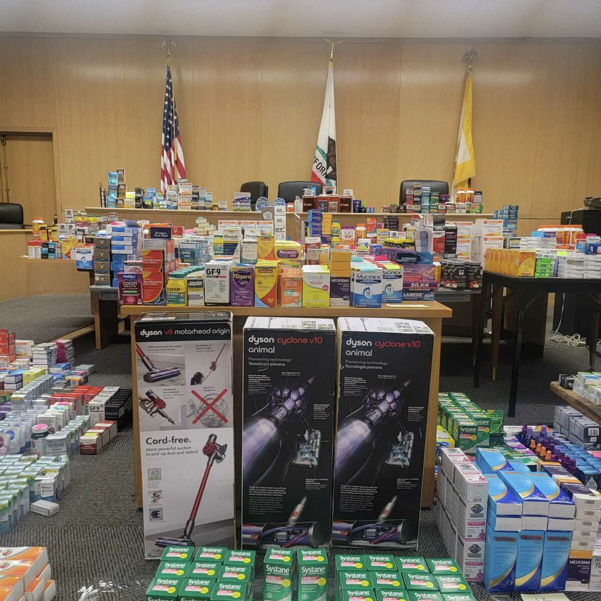 San Francisco police say they seized more than $200,000 worth of stolen goods from a home.