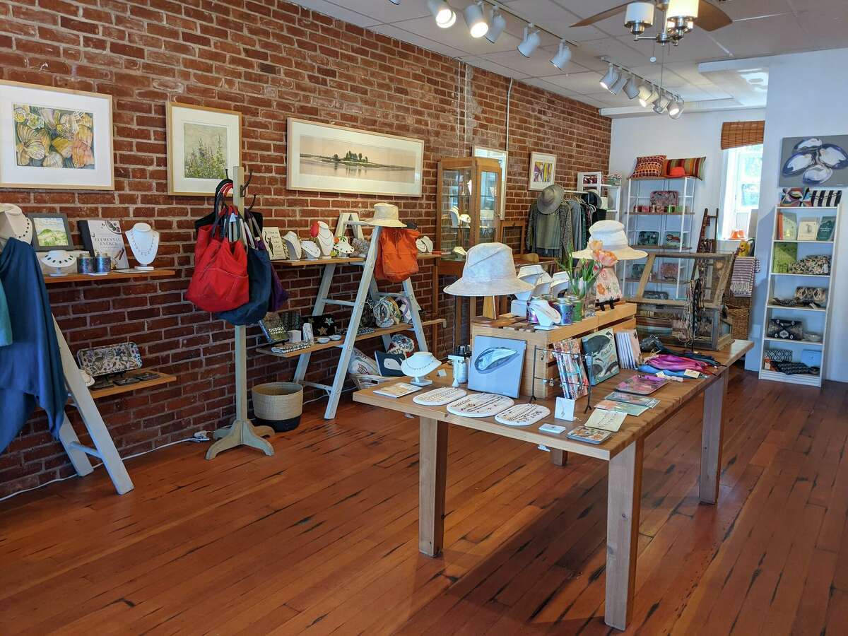 Watch Hill’s downtown has a cluster of galleries, cafes and shops, like Christina Stankard Jewelry.