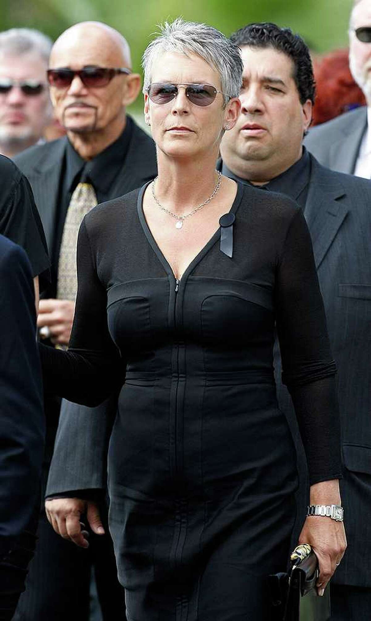 HENDERSON, NV - OCTOBER 04: Actress Jamie Lee Curtis attends the funeral for her father, actor Tony Curtis, at Palm Mortuary & Cemetary October 4, 2010 in Henderson, Nevada. Curtis died on September 29 at age 85. (Photo by Ethan Miller/Getty Images) *** Local Caption *** Jamie Lee Curtis