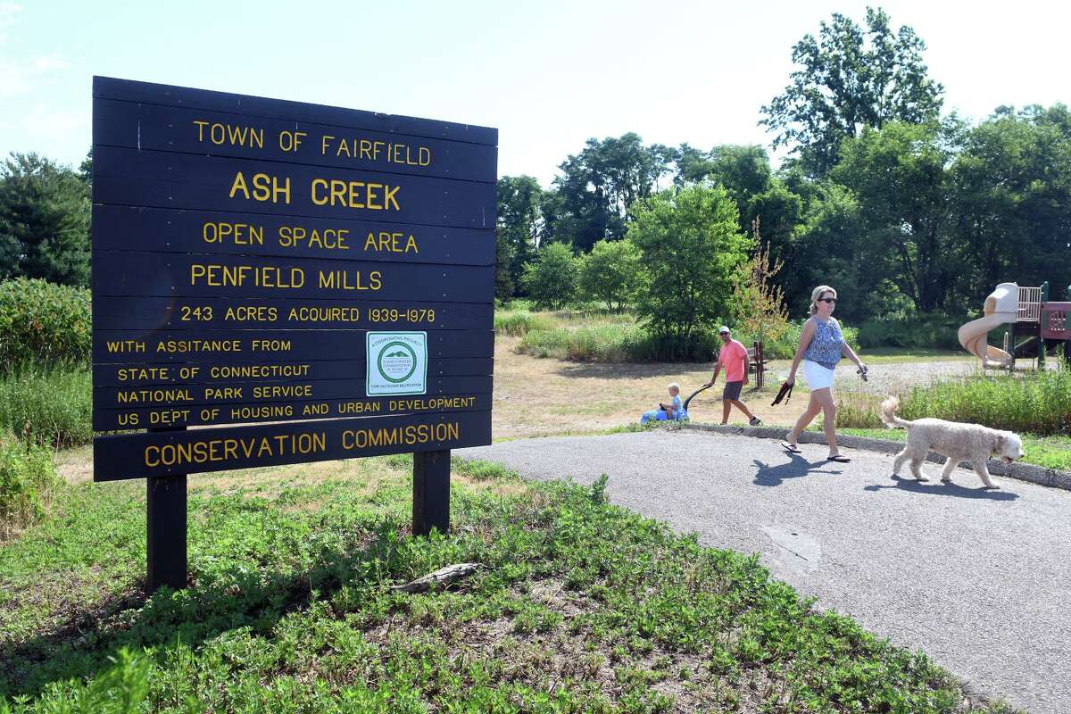 Ash Creek Open Space Area, in Fairfield, Conn. July 14, 2022.