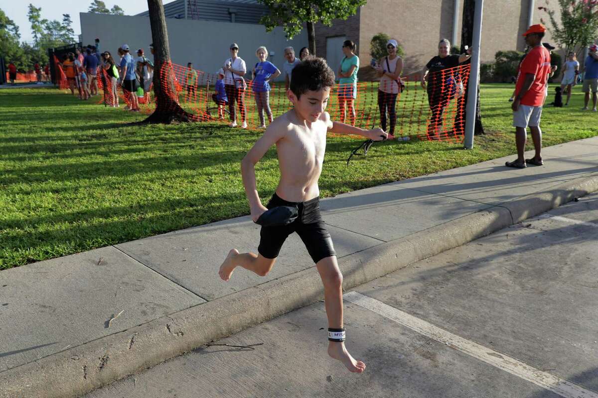 Scenes from The Woodlands Kids Triathlon