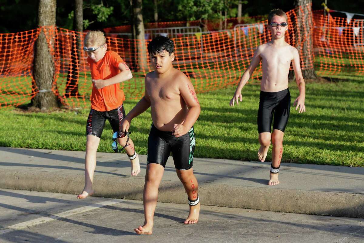 Scenes from The Woodlands Kids Triathlon