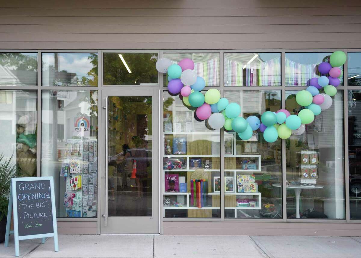 The Big Picture arts and crafts store is open in the Riverside section of Greenwich, Conn. Thursday, July 13, 2022. Located at 1162 E. Putnam Ave., the new business allows kids to craft and paint their own wood carvings, clothing, jewelry, and more. The store also sells kids games and gifts.