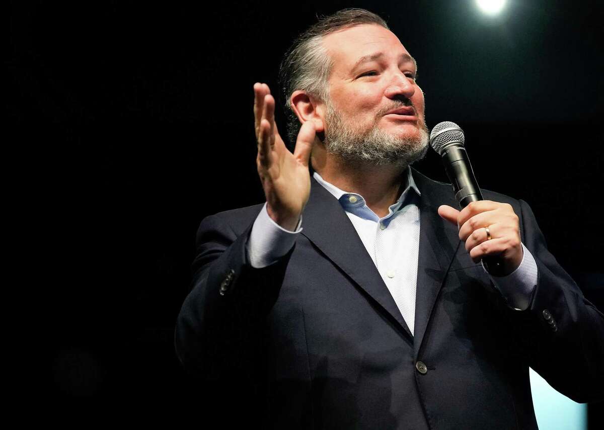 U.S. Sen. Ted Cruz, addresses delegates during the Republican Party of Texas convention at George R. Brown Convention Center on Thursday, June 16, 2022.