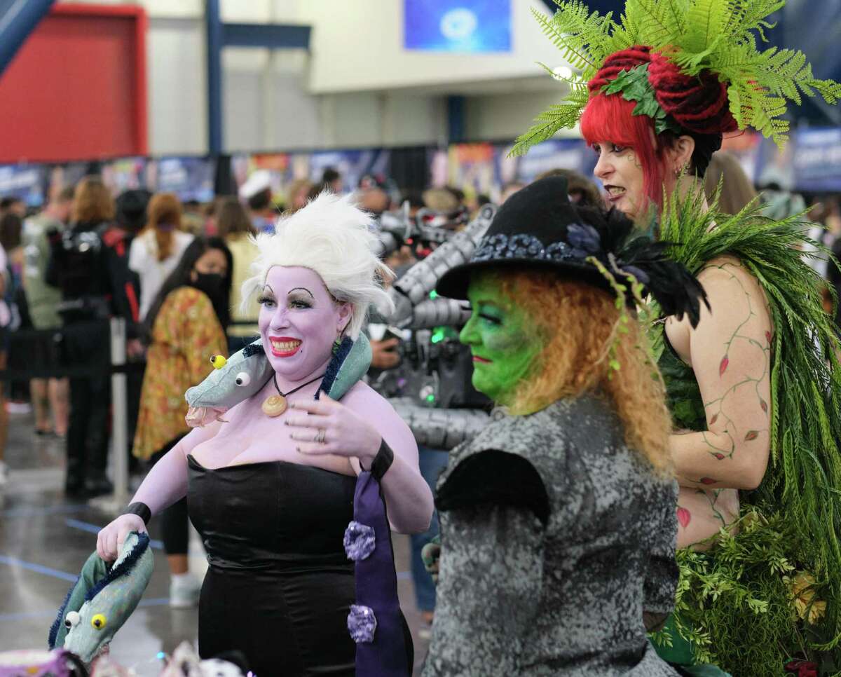Cosplayers, such as these, are some of the attractions of the Comicpalooza Convention. Houston, TX June 16,2022